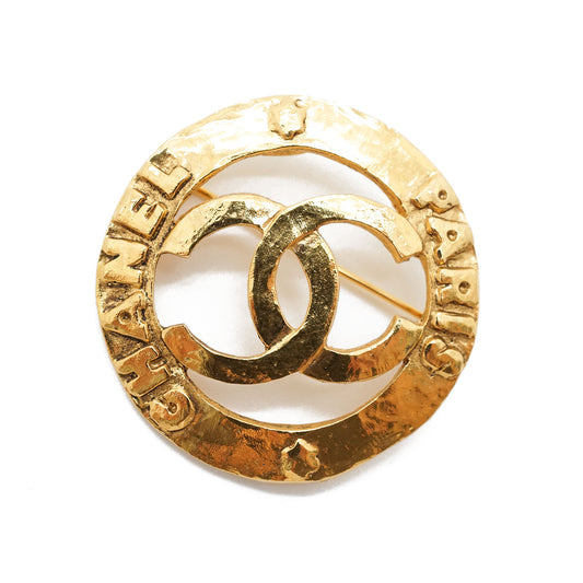Cut-out CC Chanel Paris Brooch GP