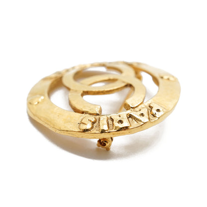 Cut-out CC Chanel Paris Brooch GP