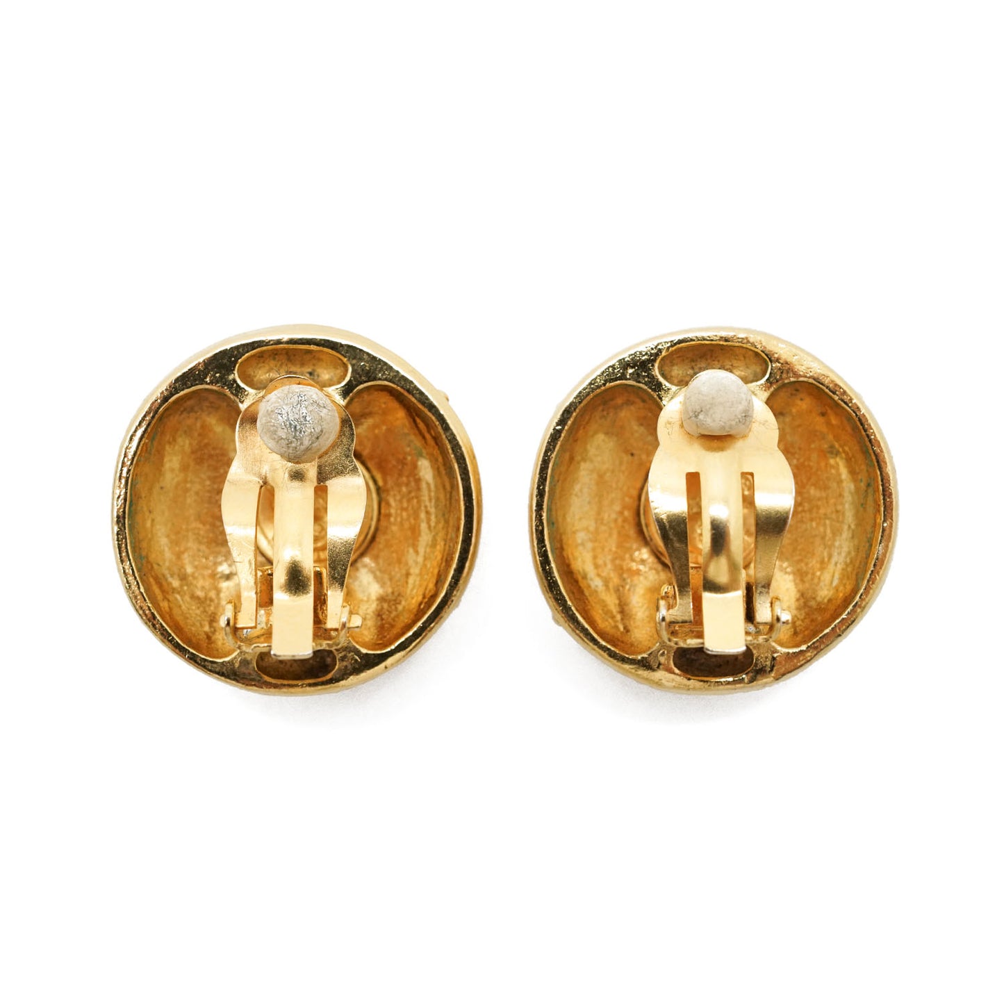 CC Logo Rhinestone Clip-on Earrings GP