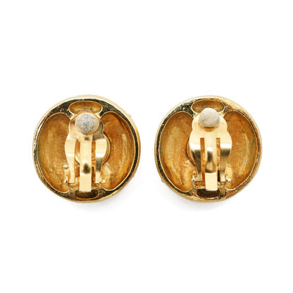 CC Logo Rhinestone Clip-on Earrings GP