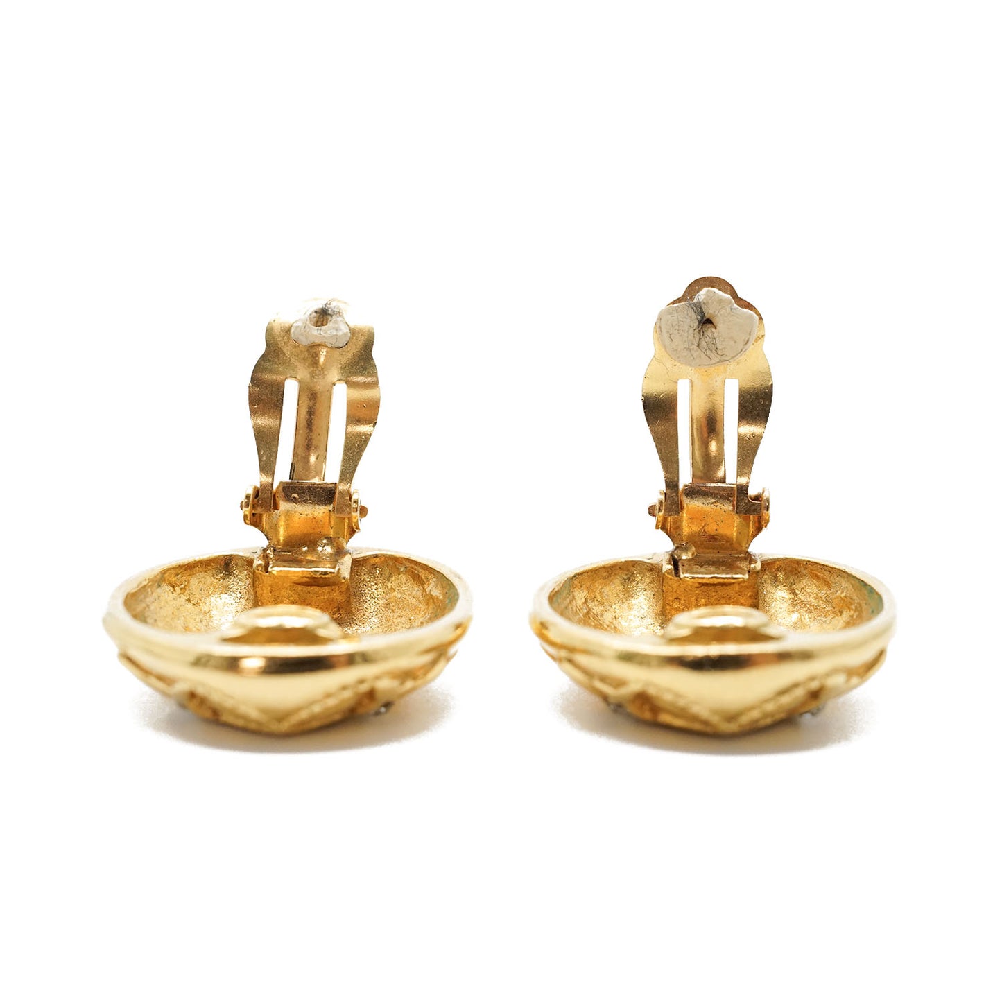 CC Logo Rhinestone Clip-on Earrings GP