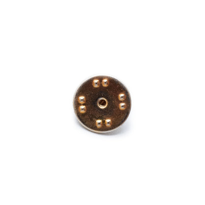 Vintage Lucite Dome CC Pin Brooch