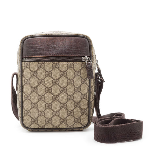 GG Supreme Coated Canvas Crossbody Sacoche