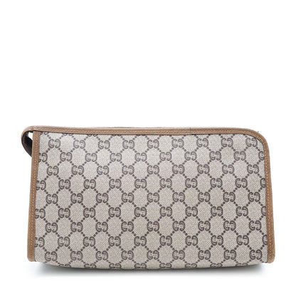 GG Supreme Gucci Plus Vintage Coated Canvas Clutch