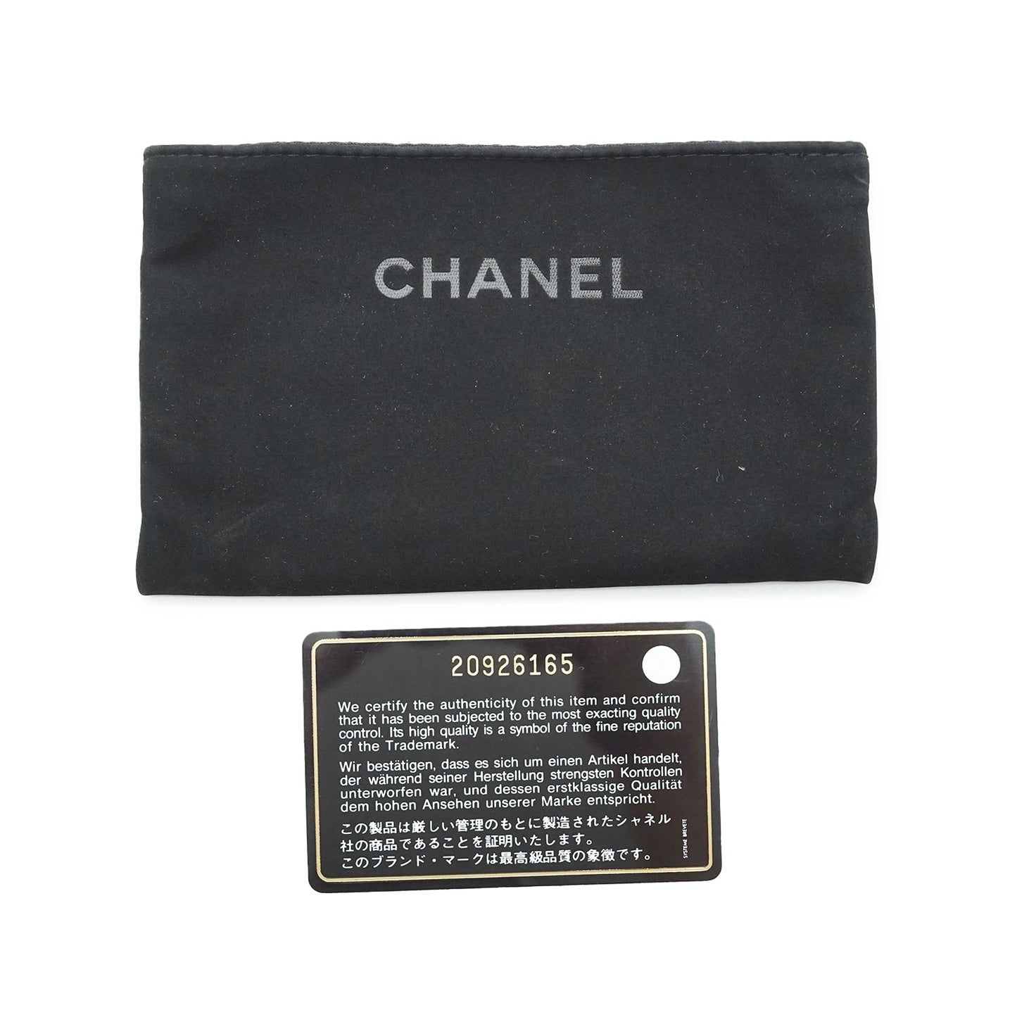 CC V-Stitch Patent Leather Card Case