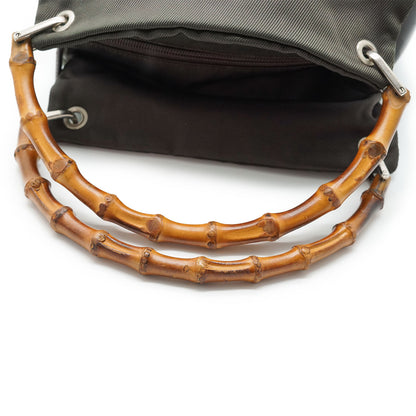 Bamboo Nylon Small Handbag