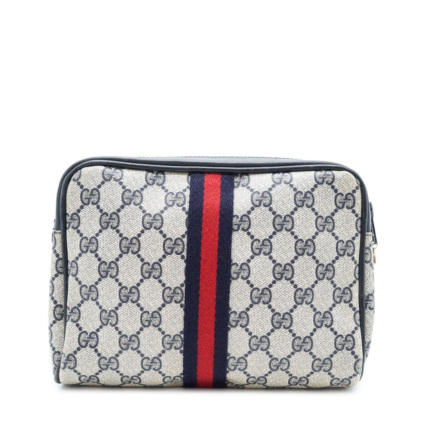 Vintage GG Supreme Coated Canvas Ophidia Clutch