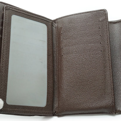 Damier Ebene Porte Tresor Etui Papiers Trifold Wallet