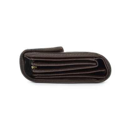 Damier Ebene Porte Tresor Etui Papiers Trifold Wallet