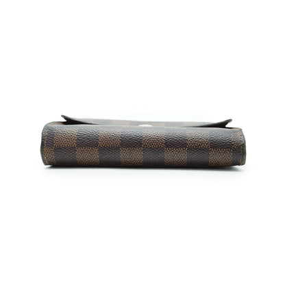 Damier Ebene Porte Tresor Etui Papiers Trifold Wallet