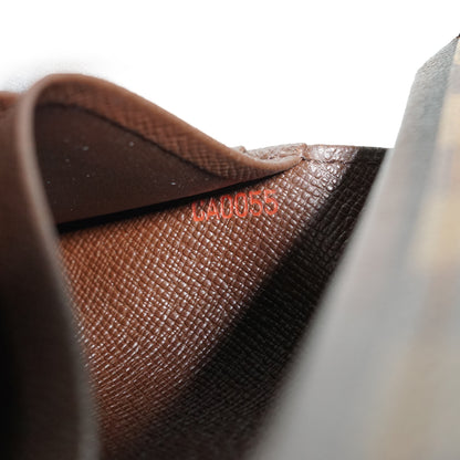 Damier Ebene Porte Monnaie Billet Tresor Bifold Wallet
