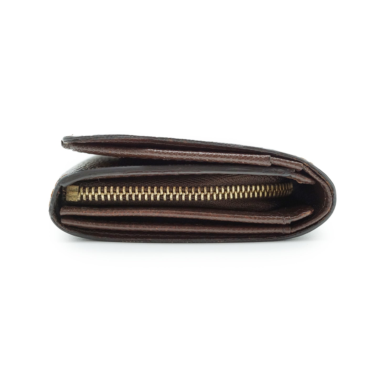 Damier Ebene Porte Monnaie Billet Tresor Bifold Wallet