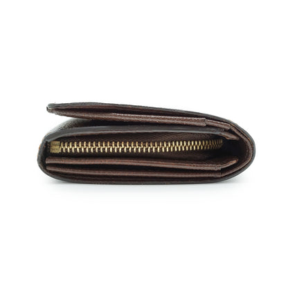 Damier Ebene Porte Monnaie Billet Tresor Bifold Wallet