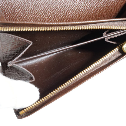 Damier Ebene Porte Monnaie Billet Tresor Bifold Wallet