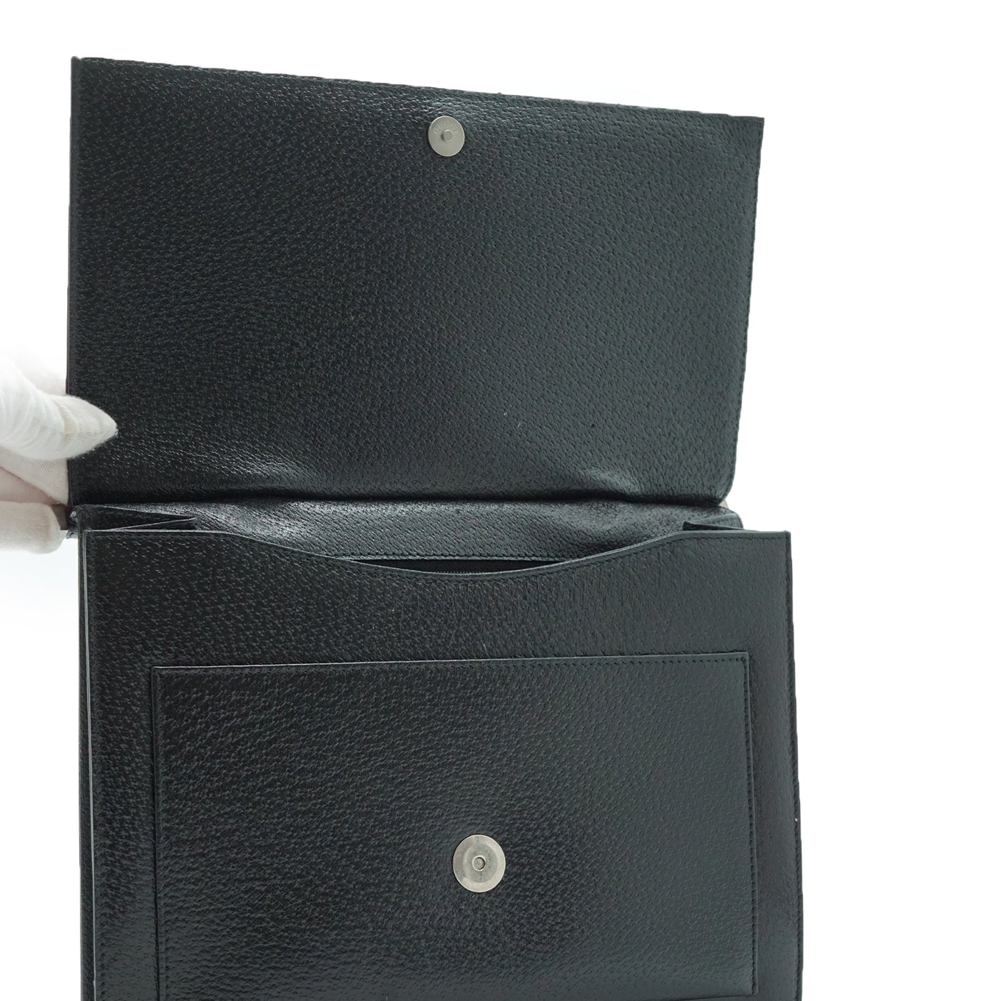 Square Calf Leather Handbag