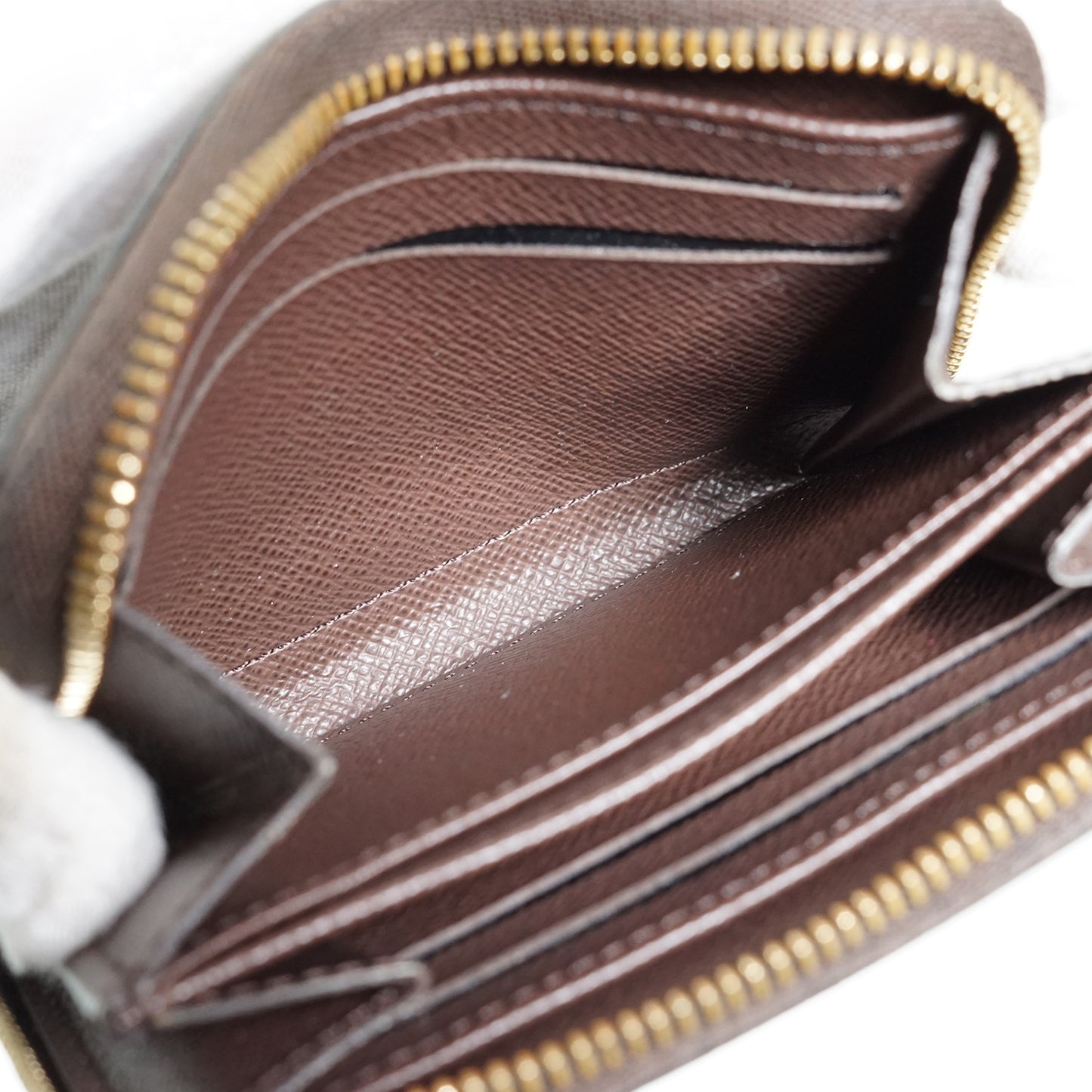 Damier Ebene Zippy Coin Case Compact Wallet