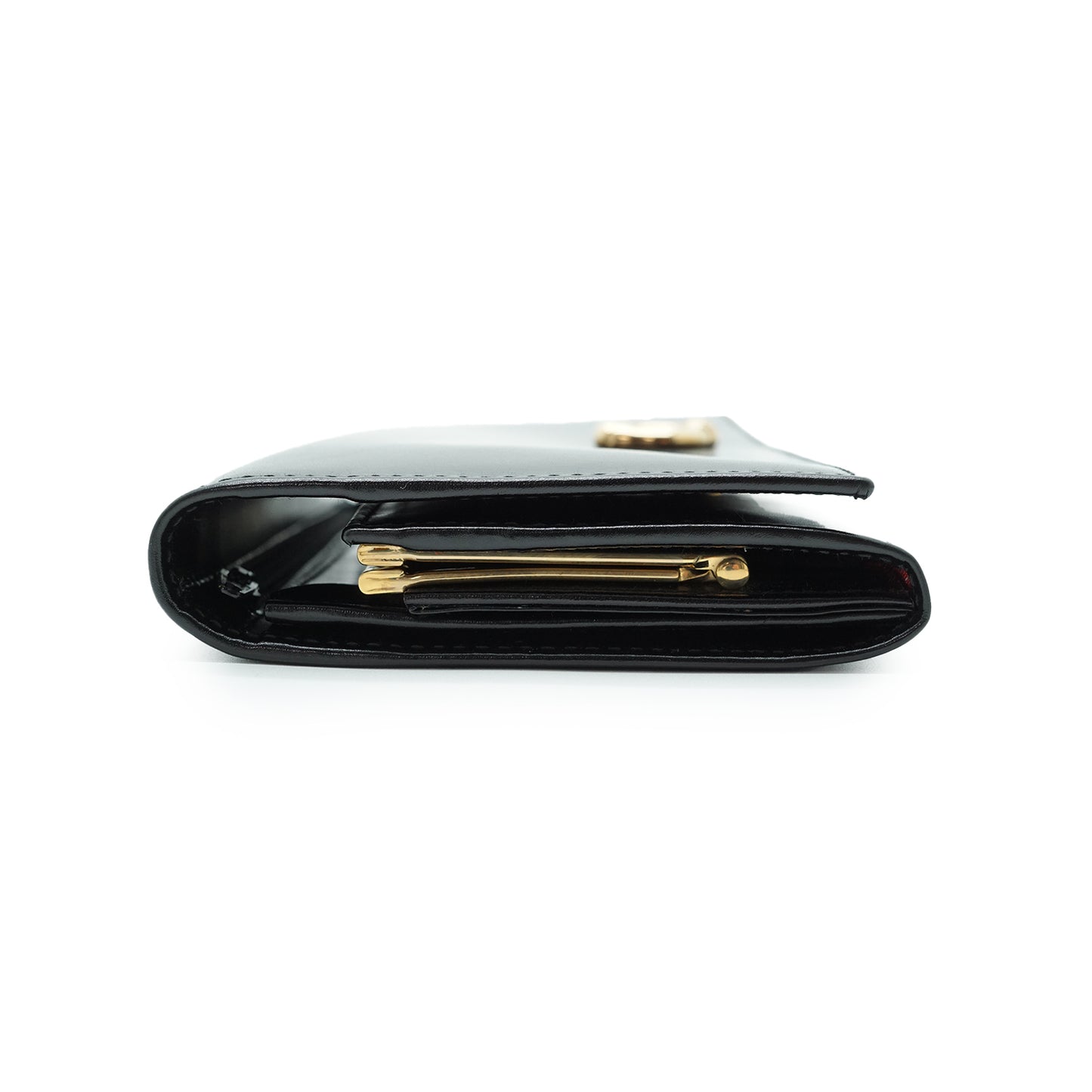 Horsebit Detail Long Wallet