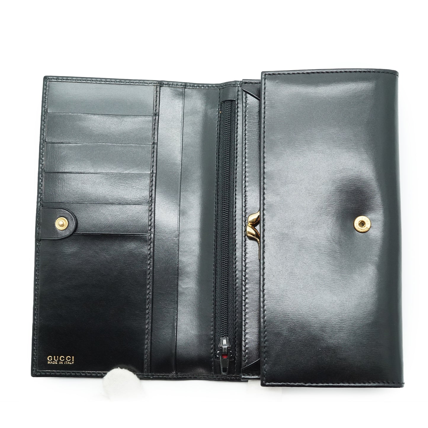 Horsebit Detail Long Wallet