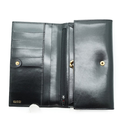 Horsebit Detail Long Wallet