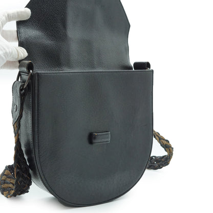 Vintage Y-Detail Rounded Shoulder Bag