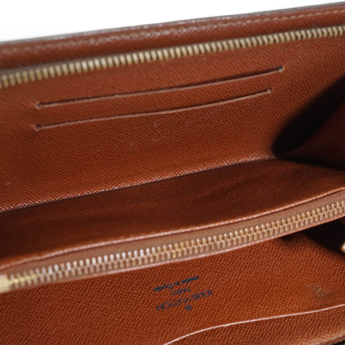 Monogram Porte Monnaie Zip Round Long Wallet