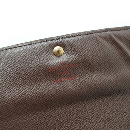 Damier Ebene Porte Monnaie Carte Credit Long Wallet