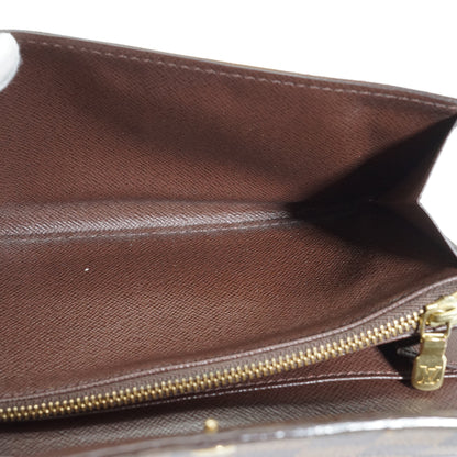 Damier Ebene Porte Monnaie Carte Credit Long Wallet