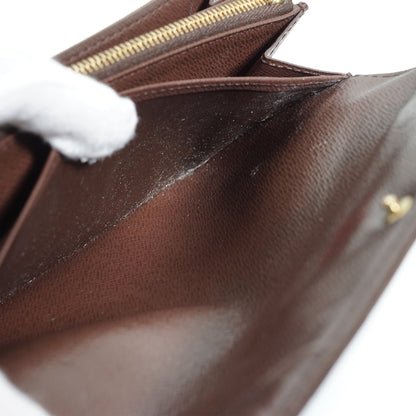 Damier Ebene Porte Monnaie Carte Credit Long Wallet