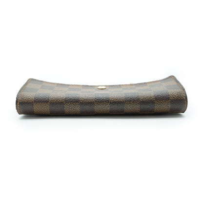 Damier Ebene Porte Monnaie Carte Credit Long Wallet