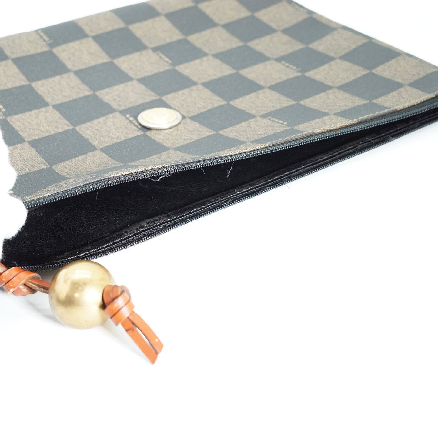 Pequin Checkered Clutch Bag