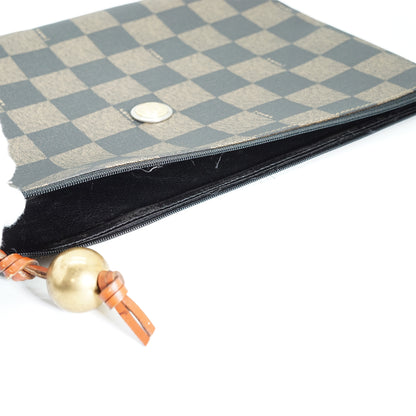 Pequin Checkered Clutch Bag