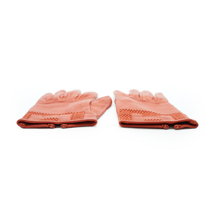 H Logo Leather Gloves 6 1/2