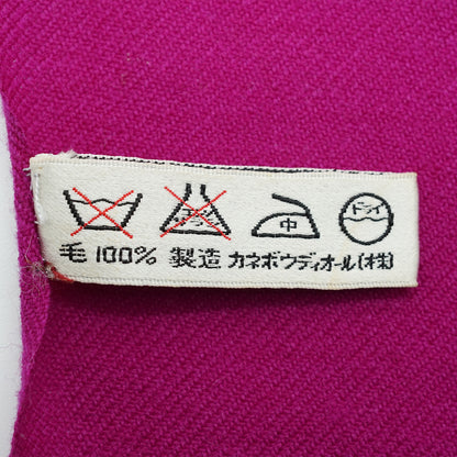 Christian Dior Echarpes Two-tone Fringed Wool Scarf