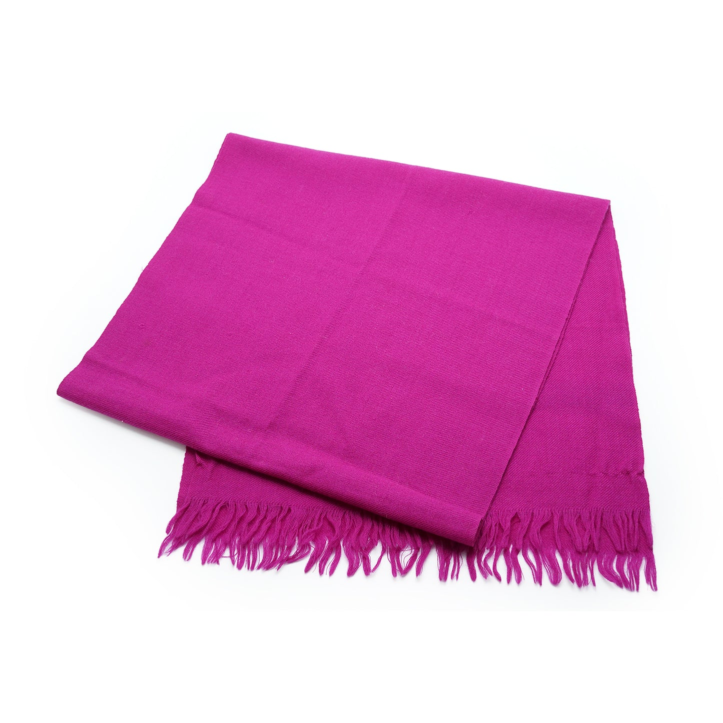 Christian Dior Echarpes Two-tone Fringed Wool Scarf