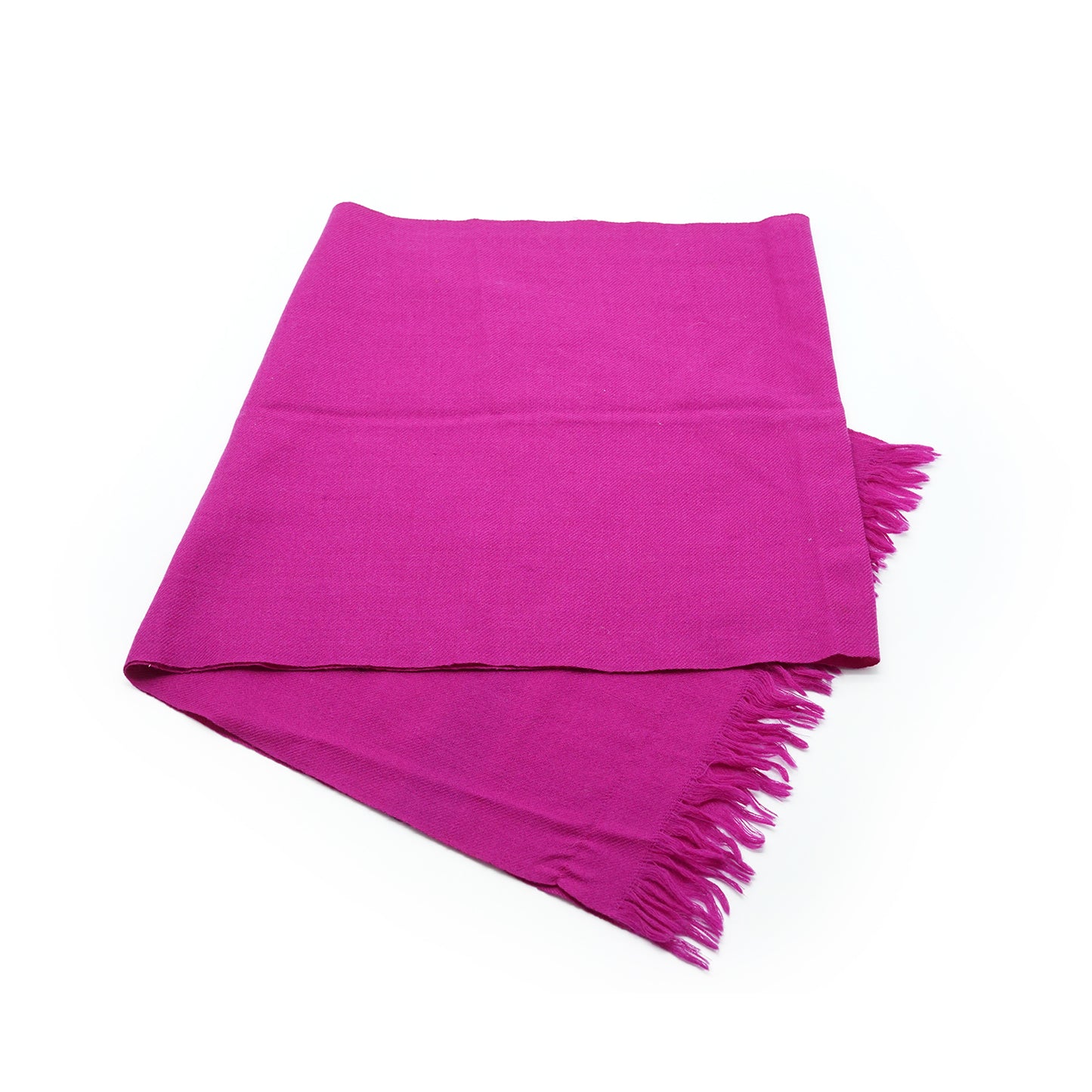 Christian Dior Echarpes Two-tone Fringed Wool Scarf