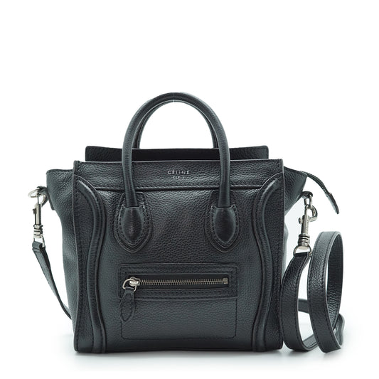 Nano Luggage Drummed Calfskin