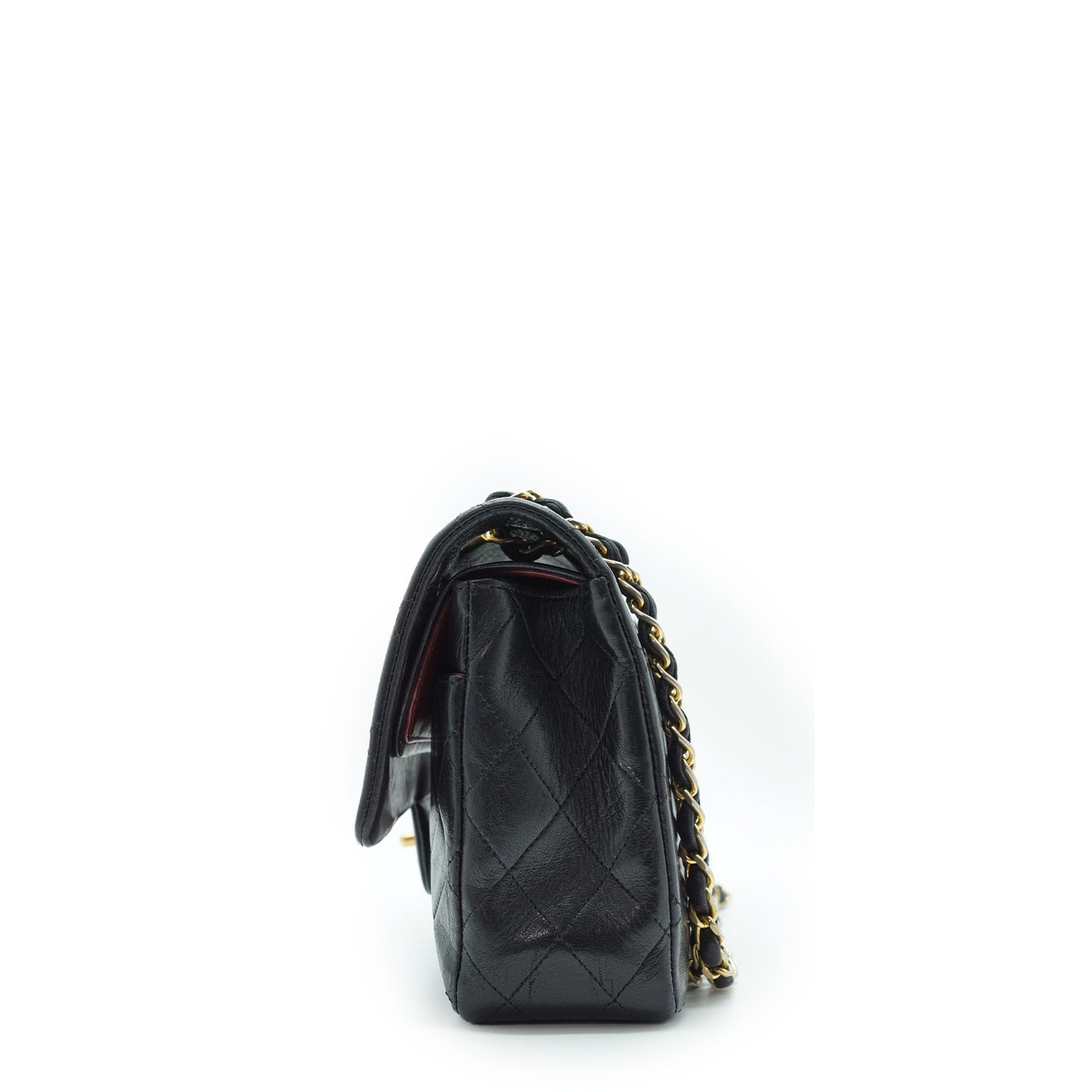 Double Flap Matelasse 25 Lambskin Chain Shoulder Bag