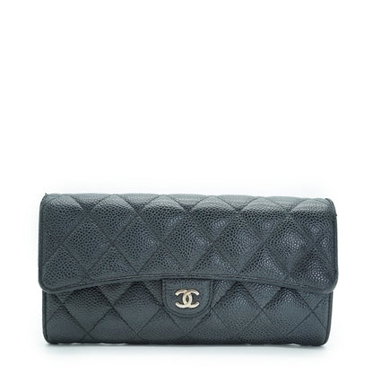 Caviar Matelasse Timeless Long Wallet