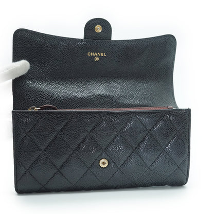 Caviar Matelasse Timeless Long Wallet