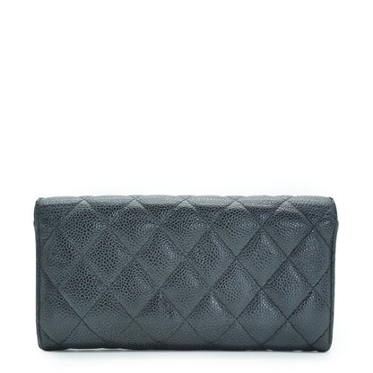 Caviar Matelasse Timeless Long Wallet