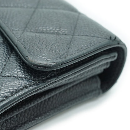 Caviar Matelasse Timeless Long Wallet