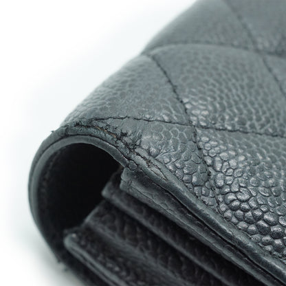 Caviar Matelasse Timeless Long Wallet