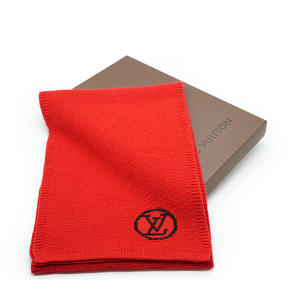 LV Collage Wool Scarf