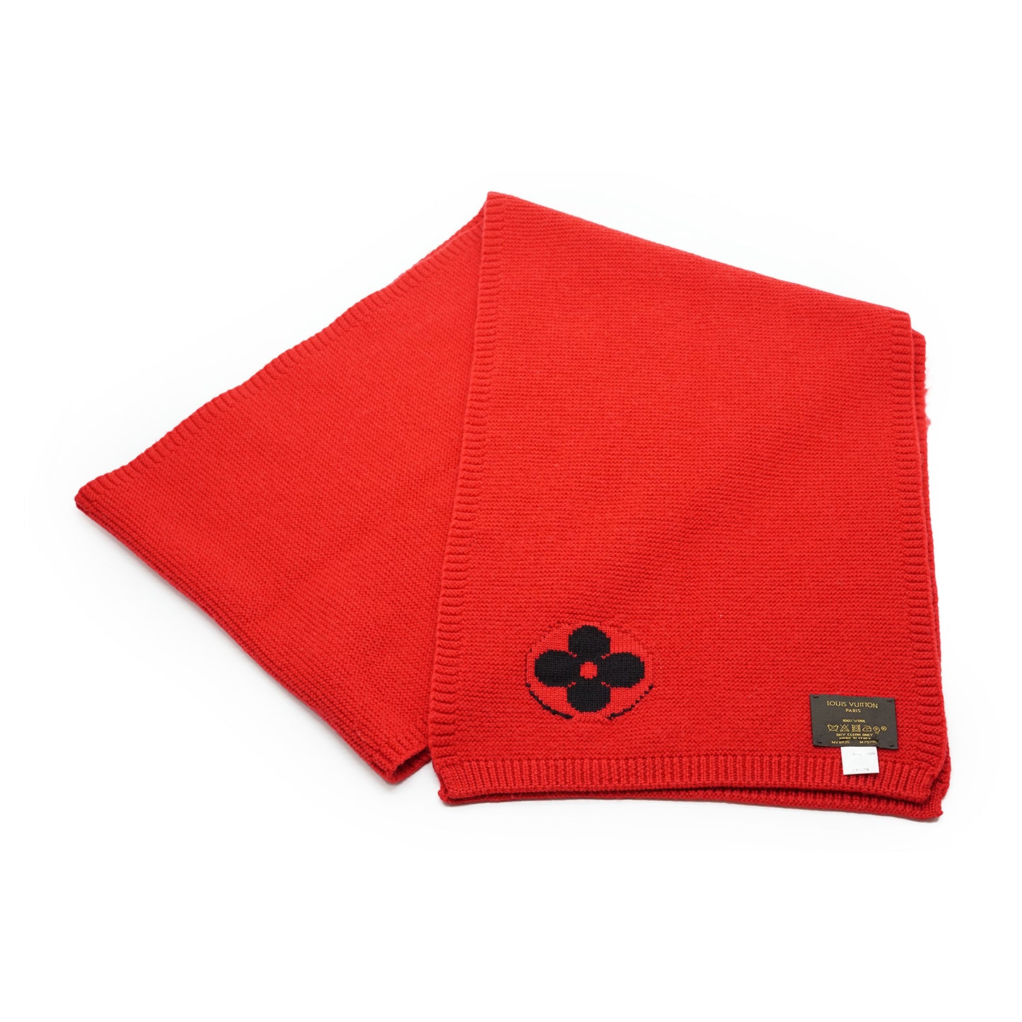 LV Collage Wool Scarf