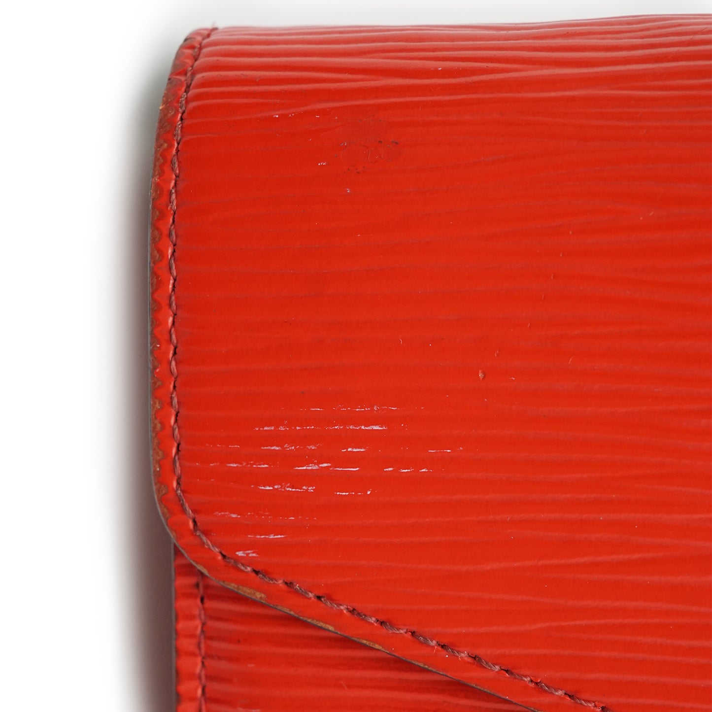 Epi Portefeuille Sarah Coquelicot Red Long Wallet