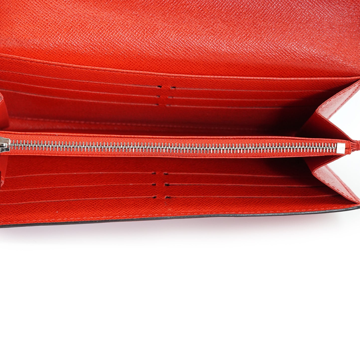 Epi Portefeuille Sarah Coquelicot Red Long Wallet