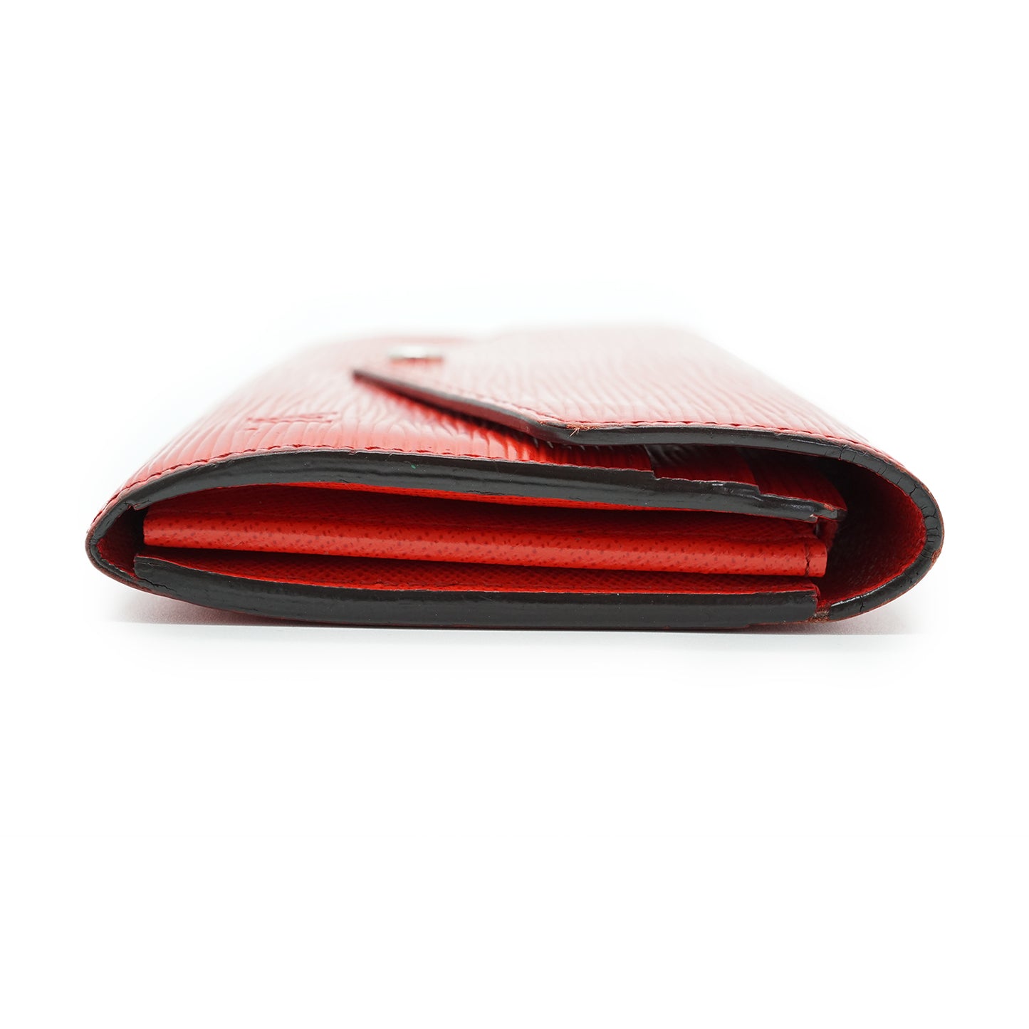 Epi Portefeuille Sarah Coquelicot Red Long Wallet