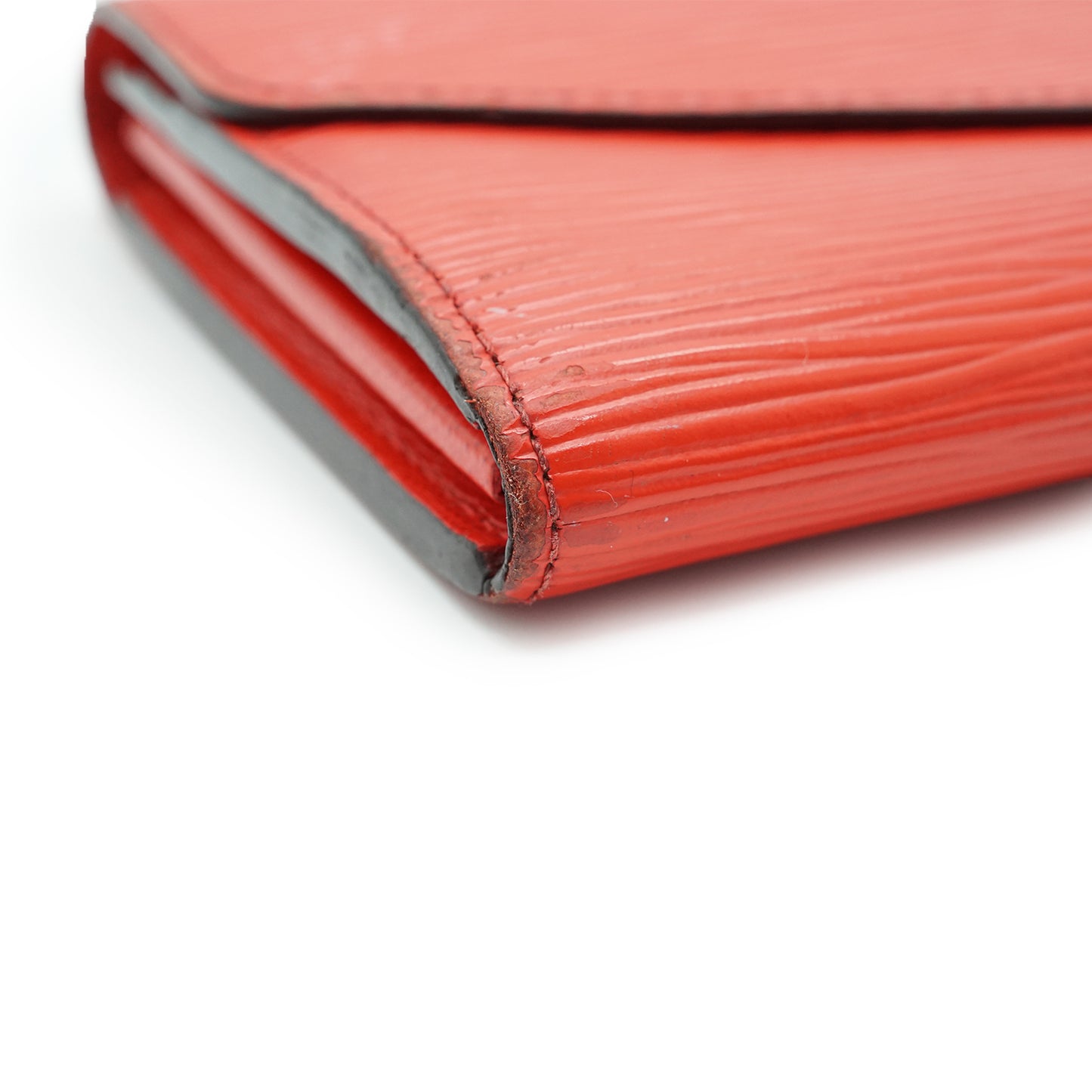 Epi Portefeuille Sarah Coquelicot Red Long Wallet