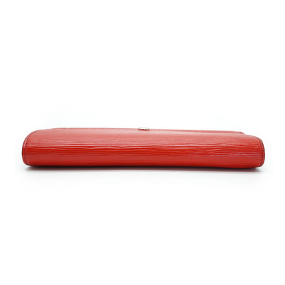 Epi Portefeuille Sarah Coquelicot Red Long Wallet