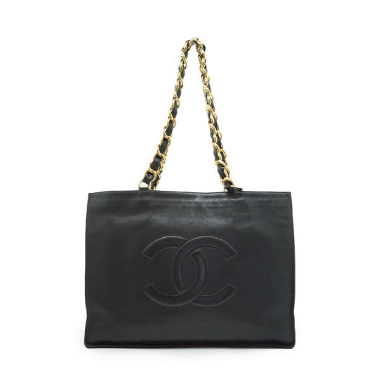 CC Lambskin Large Chain Tote
